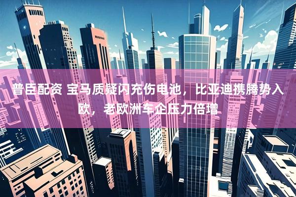 普臣配资 宝马质疑闪充伤电池，比亚迪携腾势入欧，老欧洲车企压力倍增
